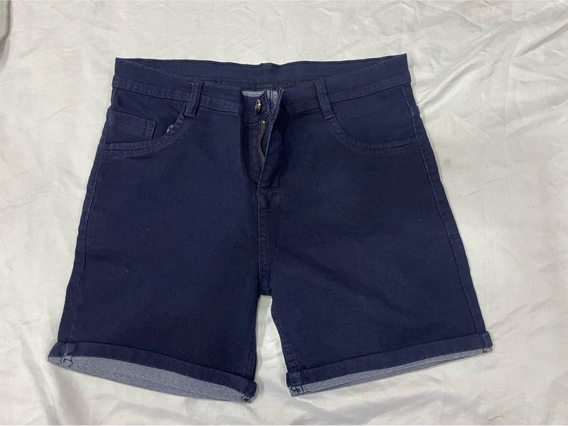 Navy Blue denim Shorts