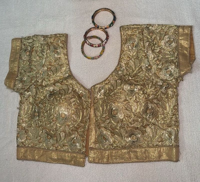 Golden Embroidered Blouse