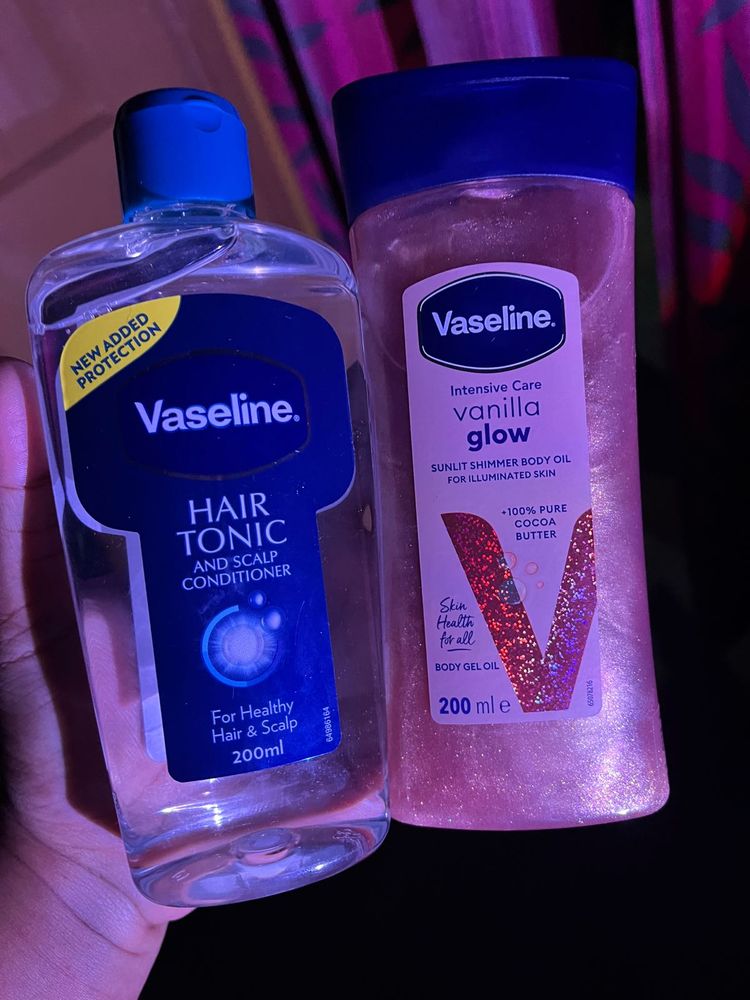 Vaseline Hair Tonic &amp; Body Oil Bundle