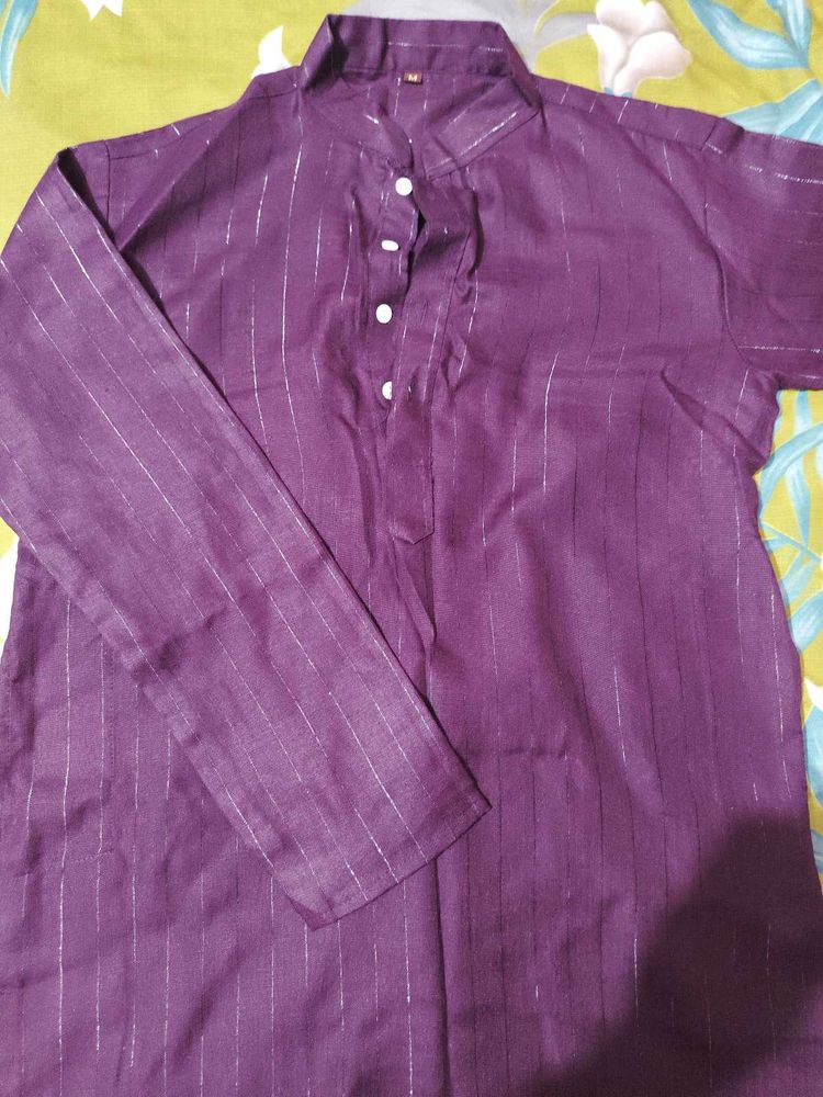 💜Men's Purple Striped Kurta