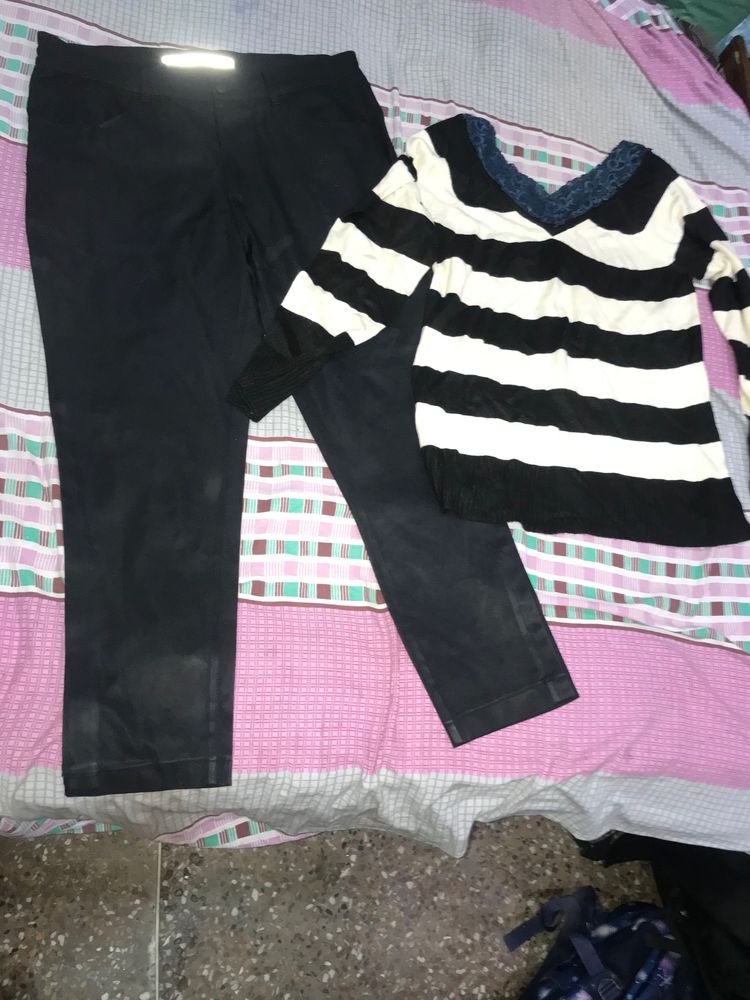 Stylish Jeans &amp; Top Set