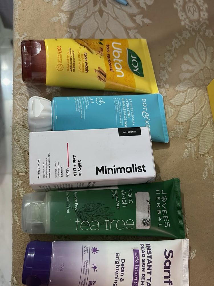 Set of 5 Face Washes
