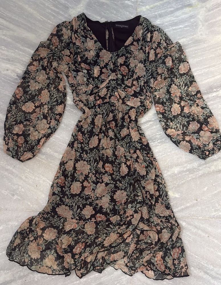 Chic Floral Print Dress