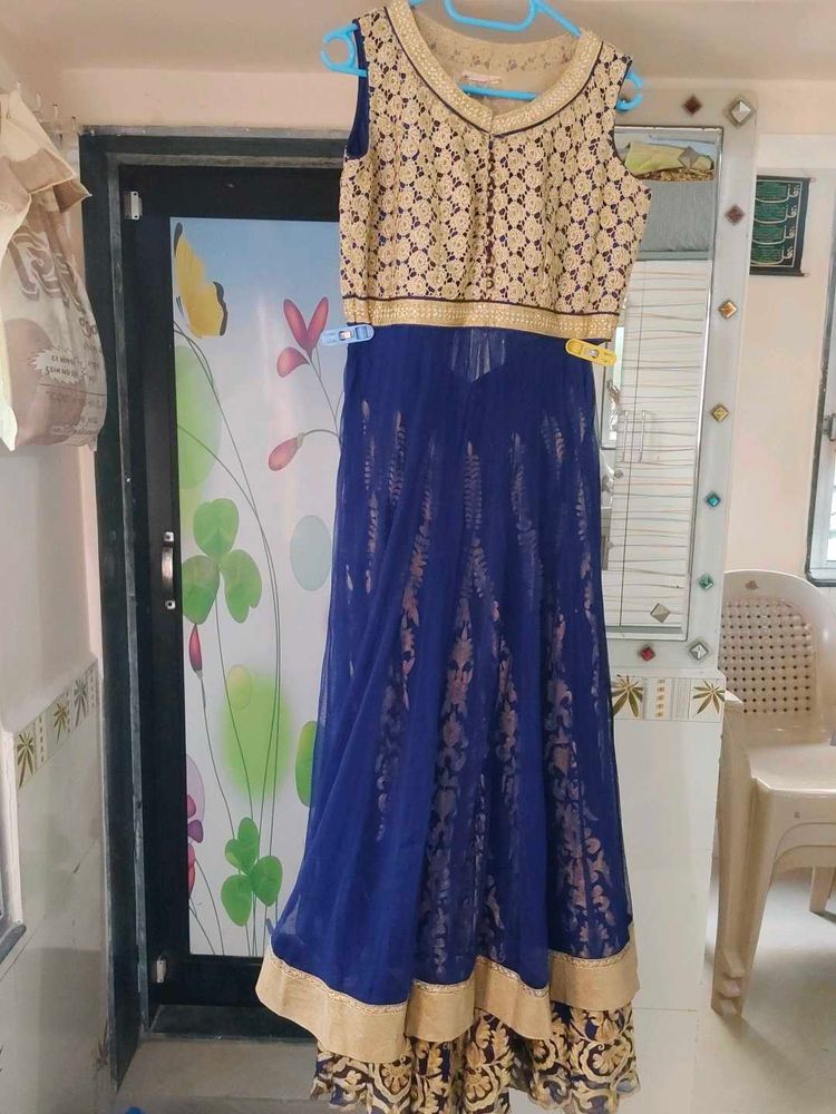 Blue &amp; Gold plazo set