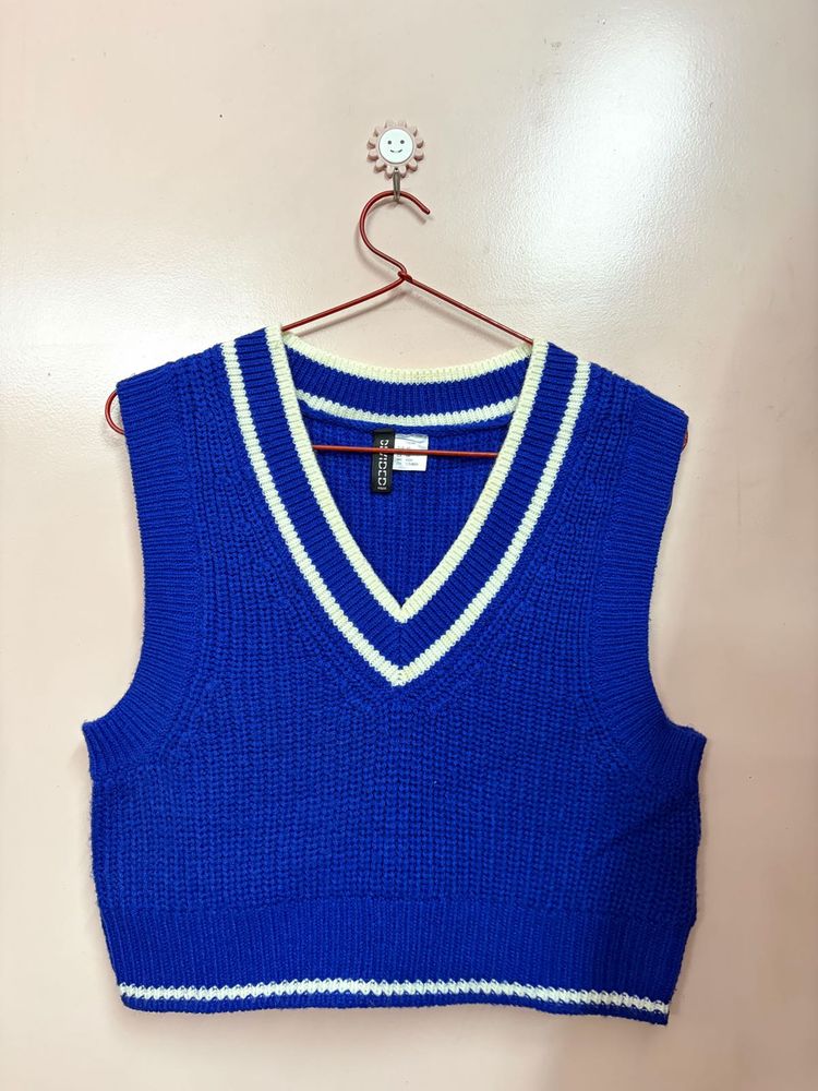 Royal Blue V-Neck Sweater Vest