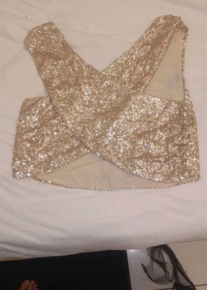 Sparkly Sequin Crop Top