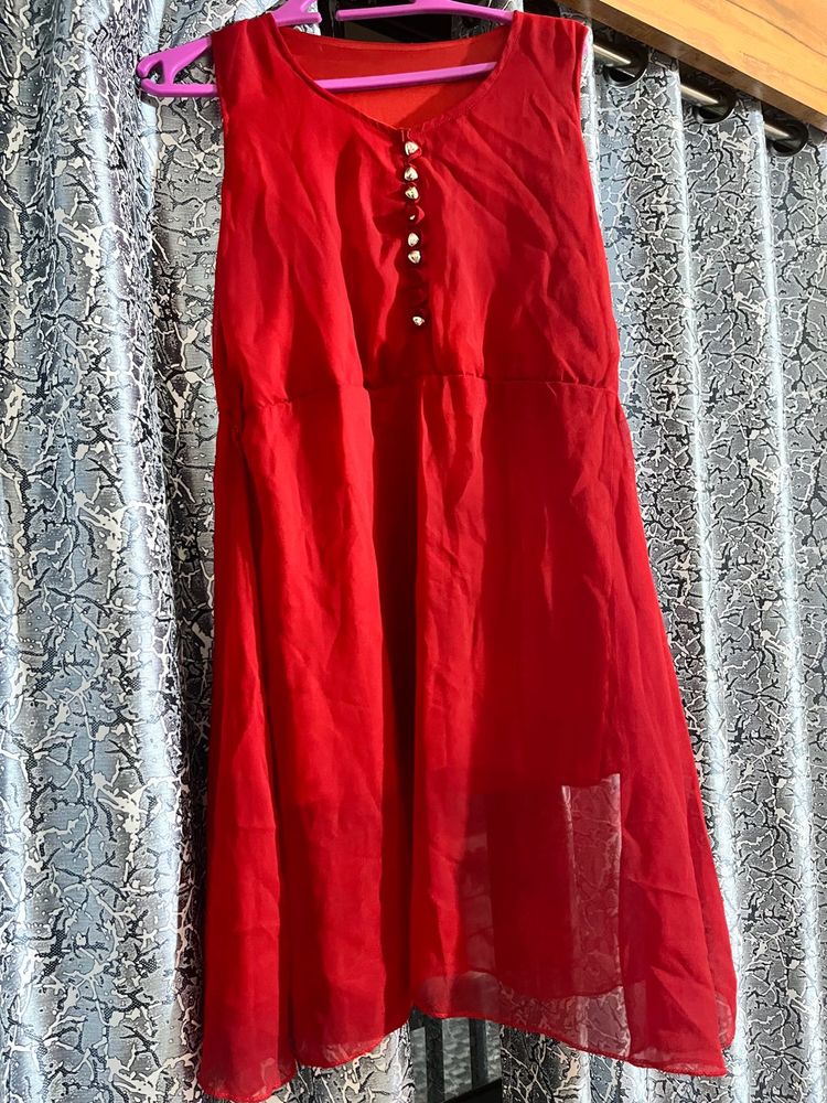 Vibrant Red Ethnic Kurta