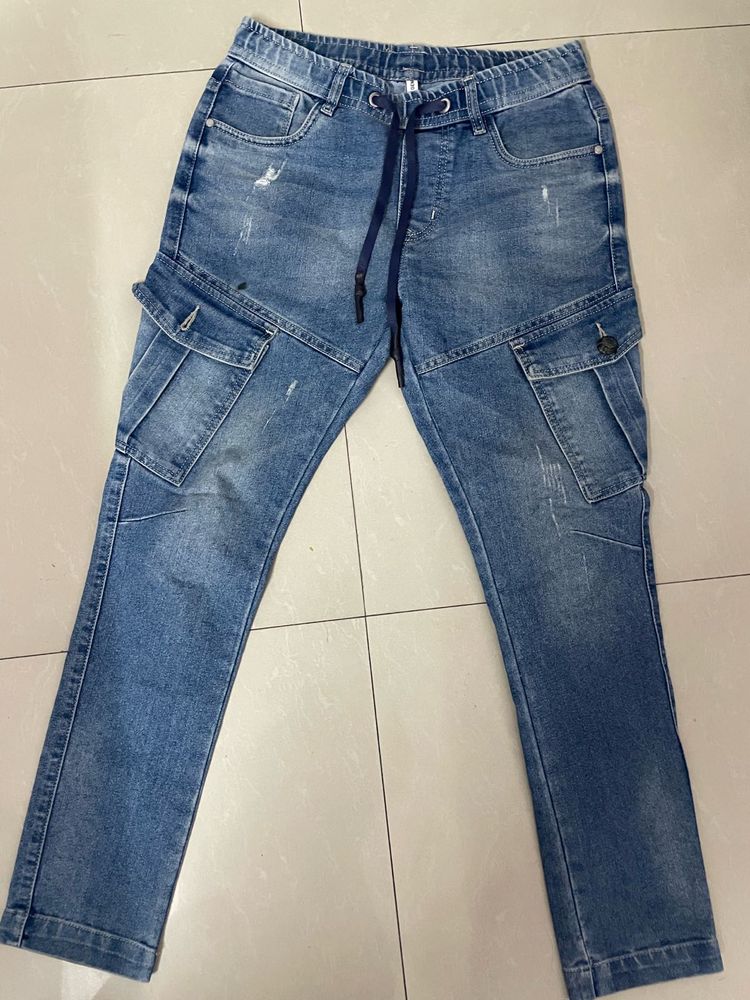 Cargo Denim Joggers