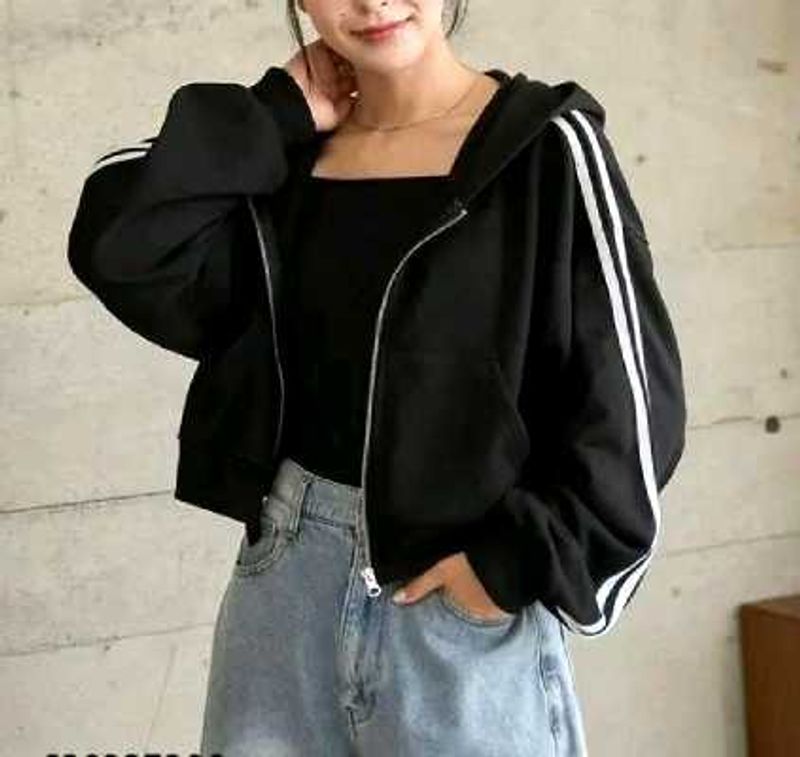 Trendy hood jacket for women