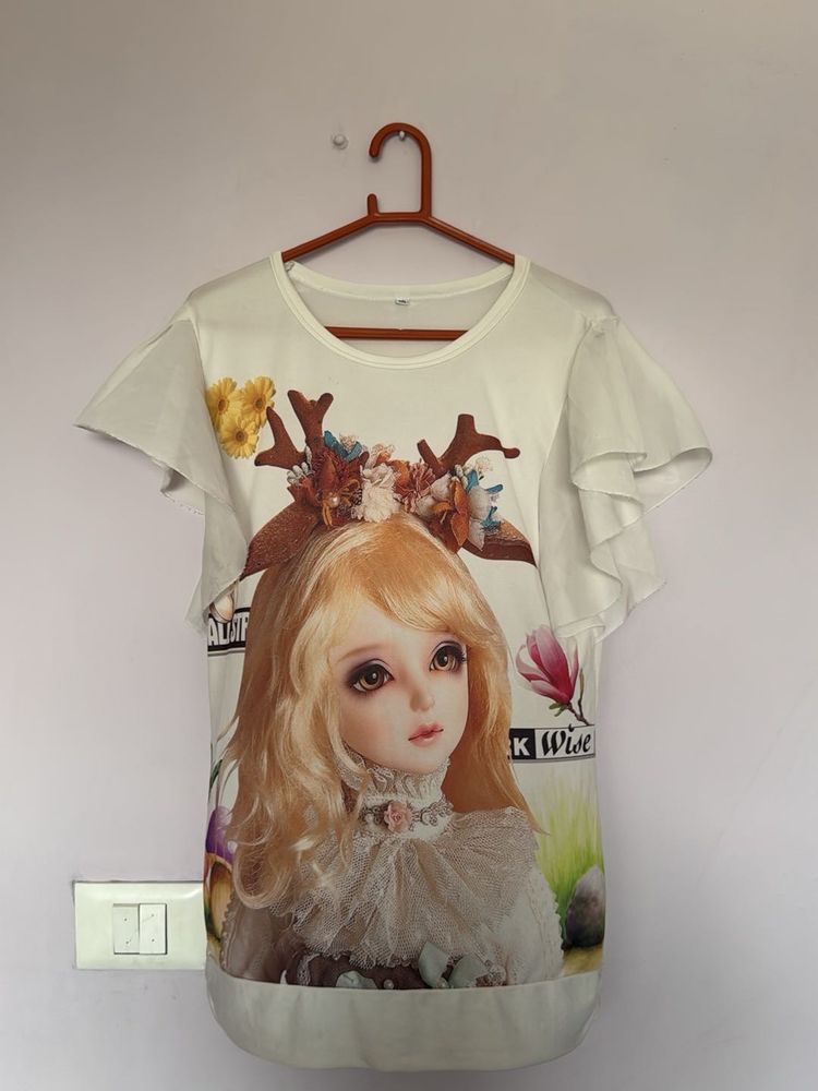 Cute Doll Graphic T-Shirt