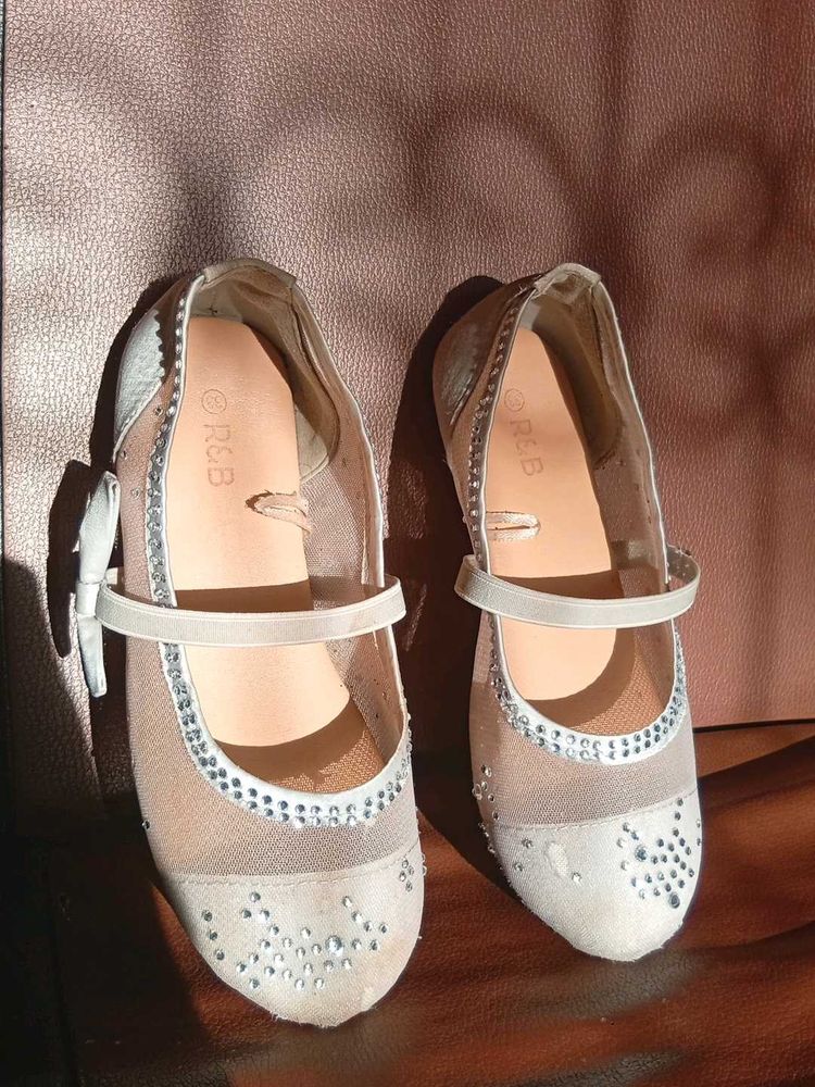 Sparkling Ballet Flats with Bow