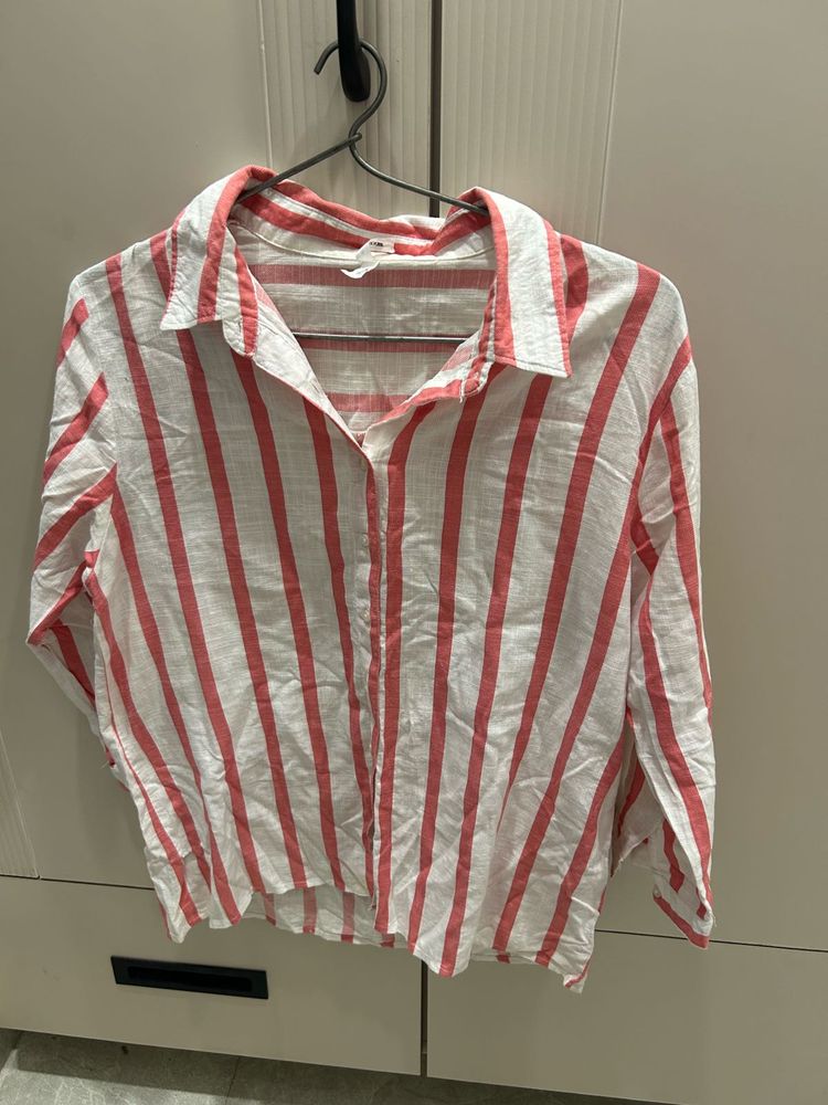 Striped Button-Down Shirt