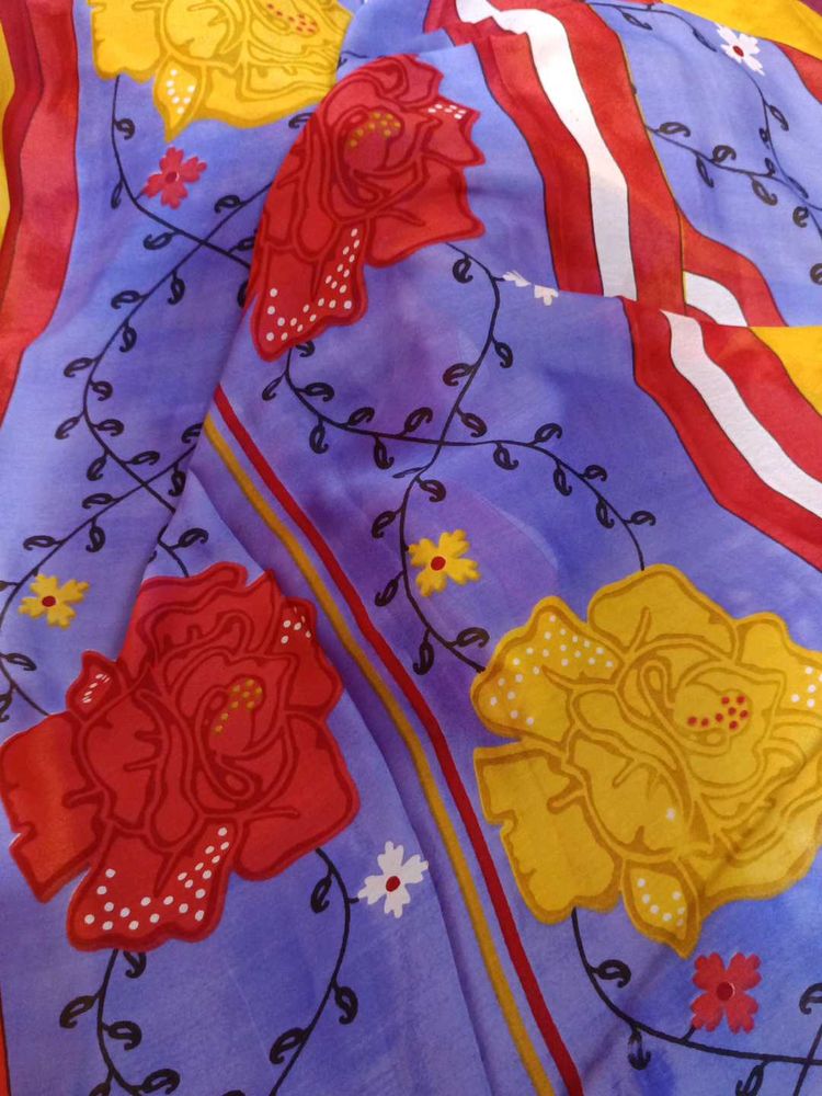 Vibrant Floral Print  saree