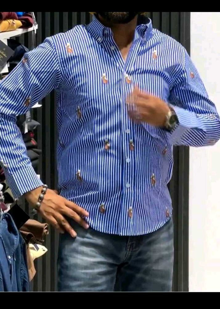 NEW RALPH LAUREN PRINTED LOGO SHIRT