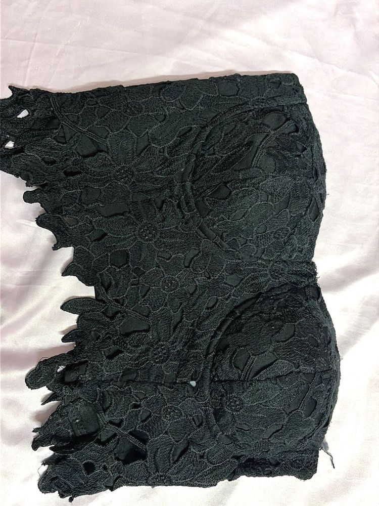 Black Lace Bralette corset