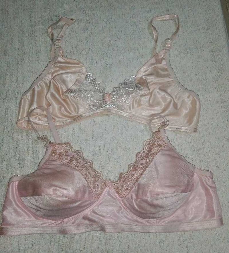 Combo Pack of 4 Cute &amp; Designer Bras with Matching