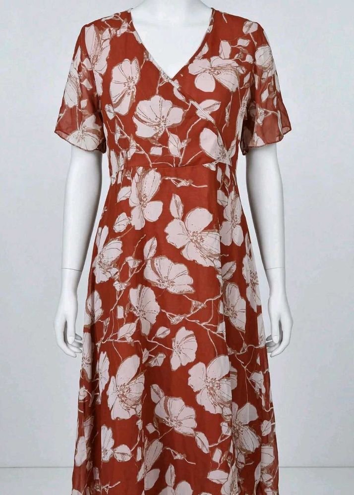 Floral Print Midi Dress