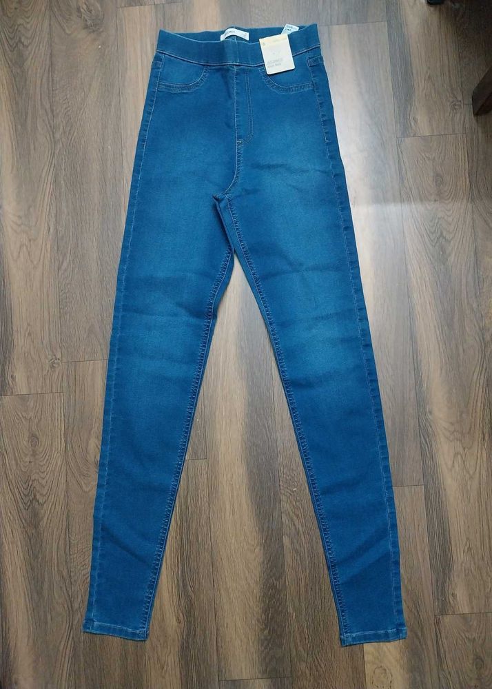 Denim Looking Jeggings Brand New