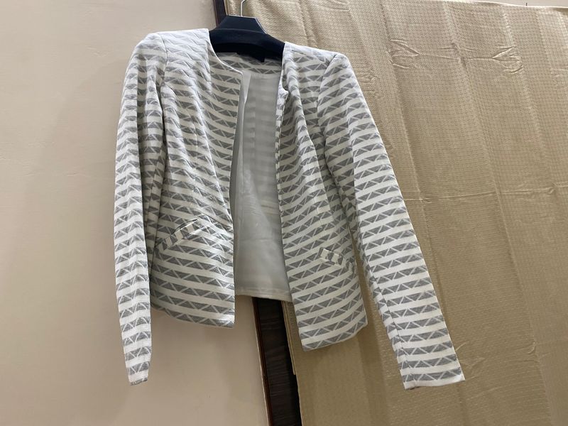 Chic Striped Blazer Jacket