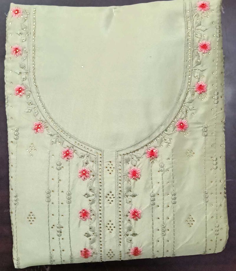 Embroidered Kurta Fabric (Unstitched)