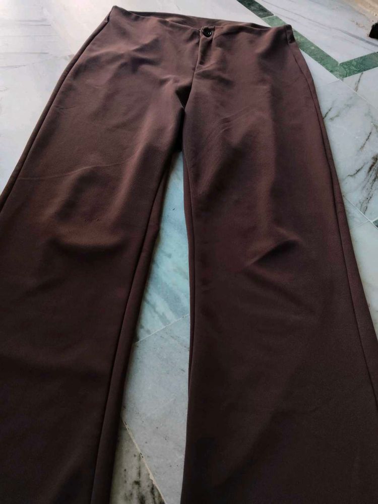 Brown Wide Leg Pants