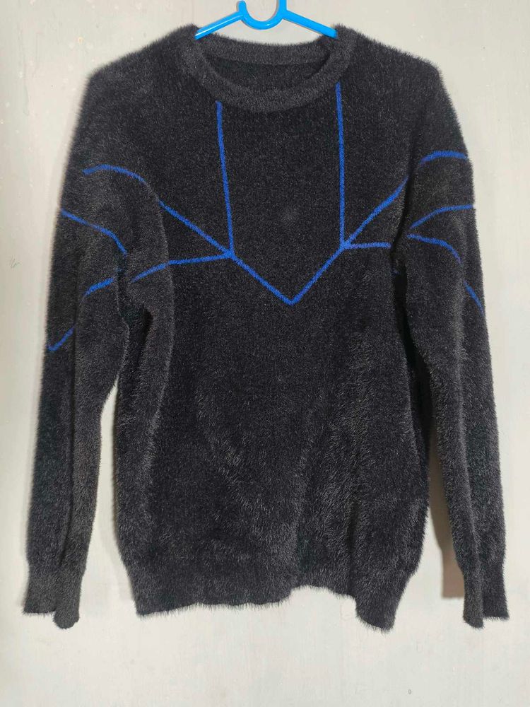 Cozy Faux Fur Knit Sweater