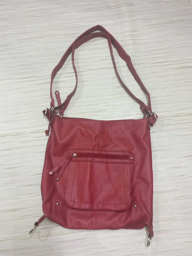 Chic Red Hobo Bag
