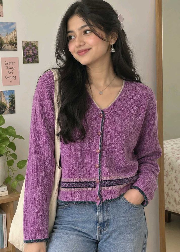 Cozy Pink Cardigan