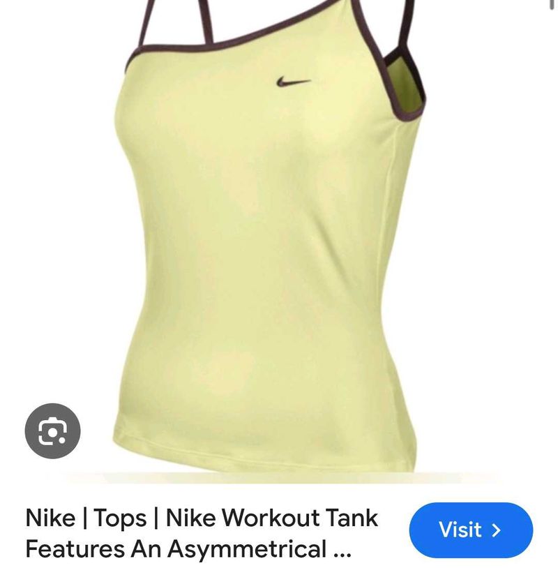 Nike Yellow Workout Tank Top