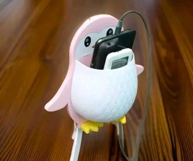Cute Penguin Phone Charging Holder