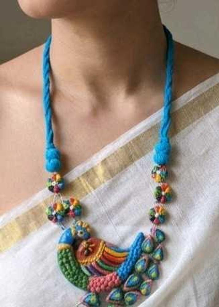 Handmade Peacock Necklace