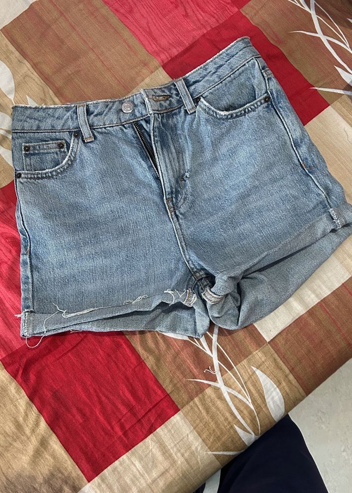 Blue Denim Shorts