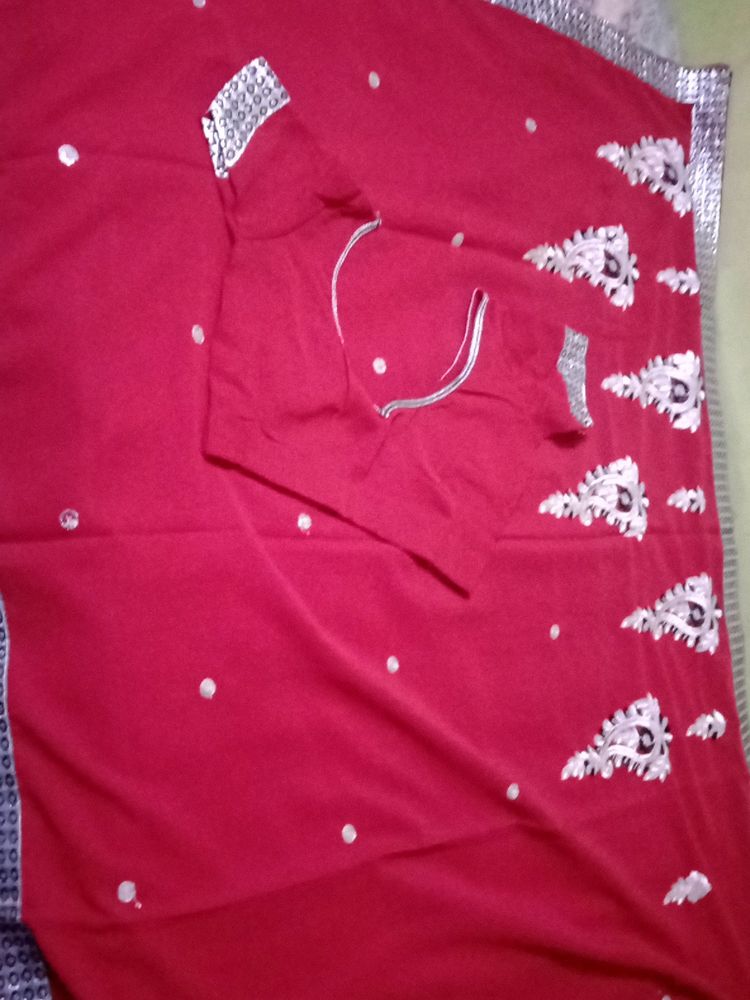Saree Two Times Used With Blouse🥳one Day Offer🥳