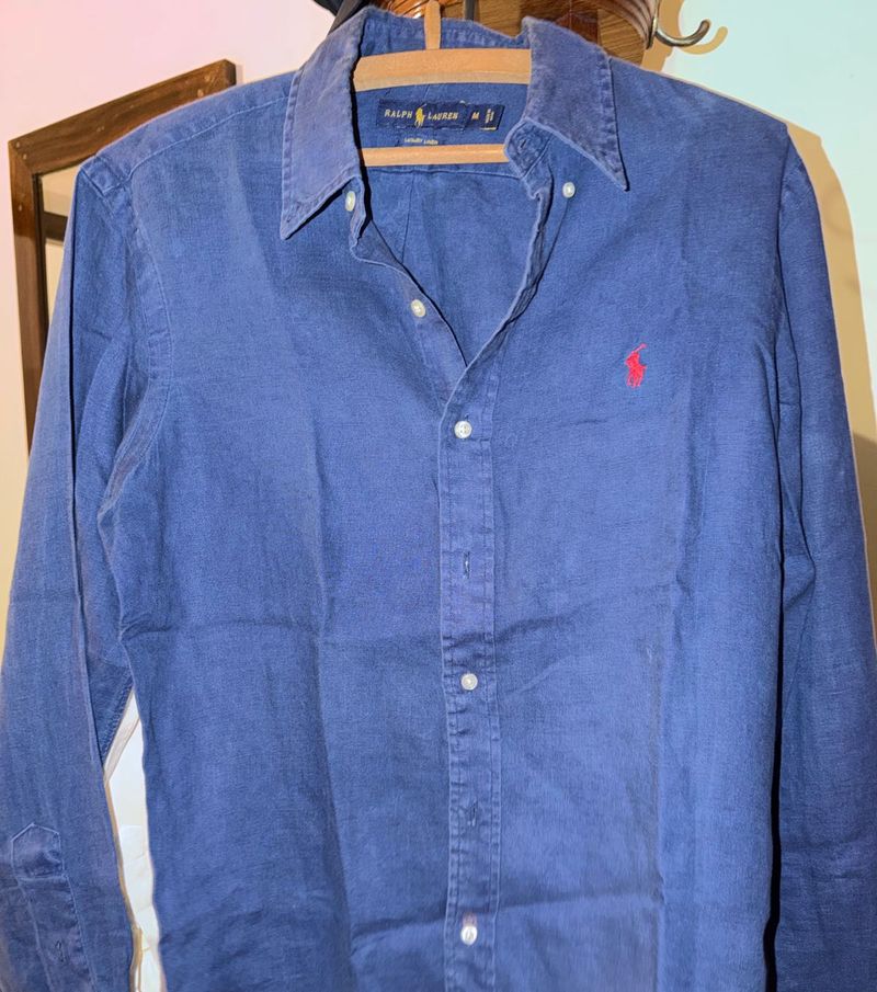 Ralph Lauren Men's Blue Button-Down Shirt