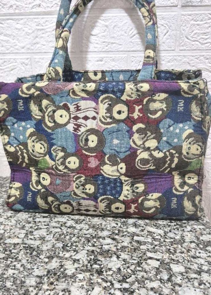 Cute Teddy Bear Pattern Tote Bag