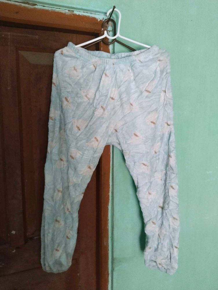 length 34,Cozy Printed Pajama Pants