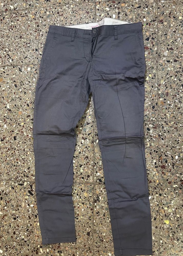 Women Grey Casual Chinos