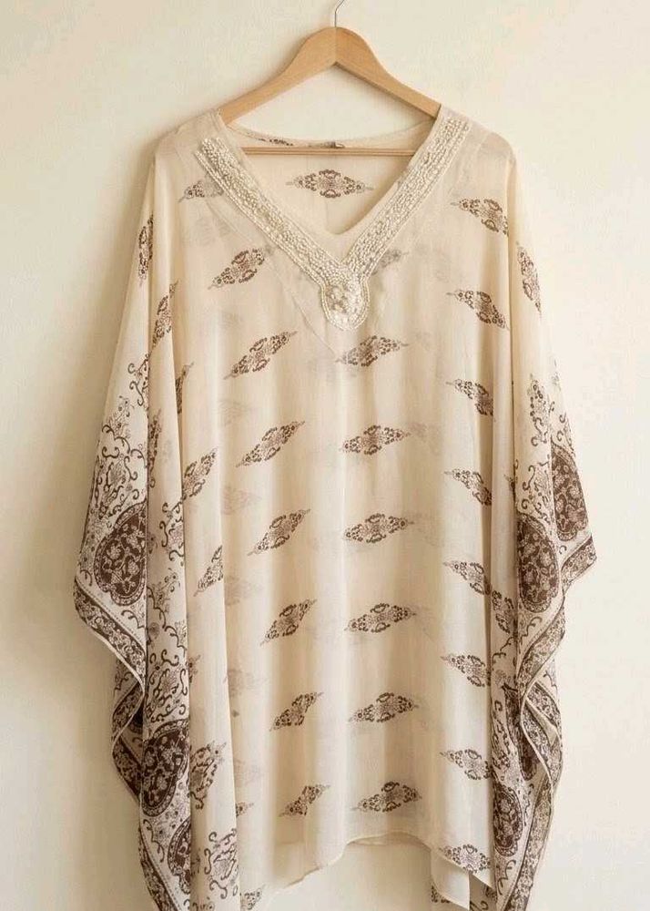Y2K Boho Printed Kaftan Style Tunic