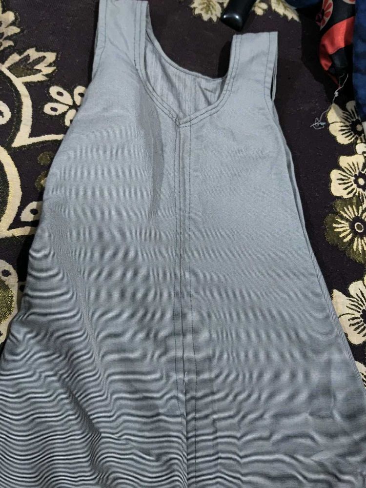 Simple Sleeveless Grey Dress