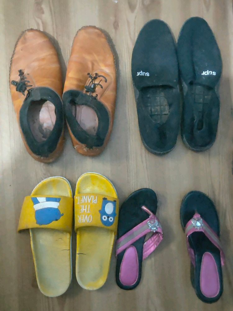 combo Of 4 Shoes And Sleeper
