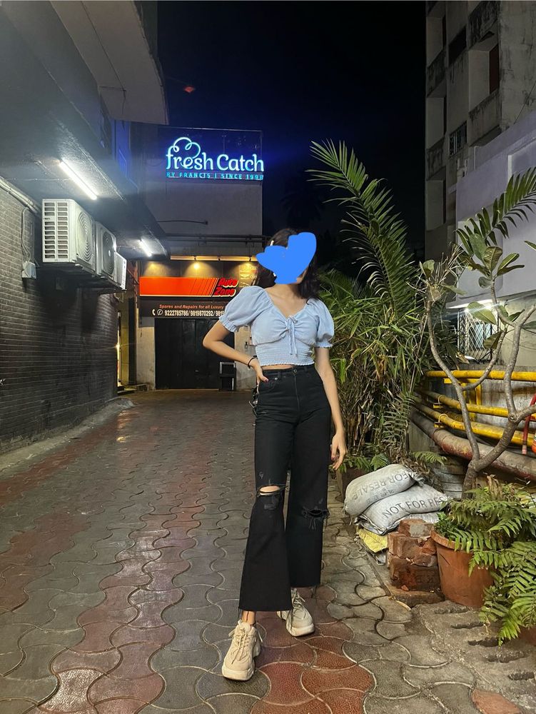cute baby blue top