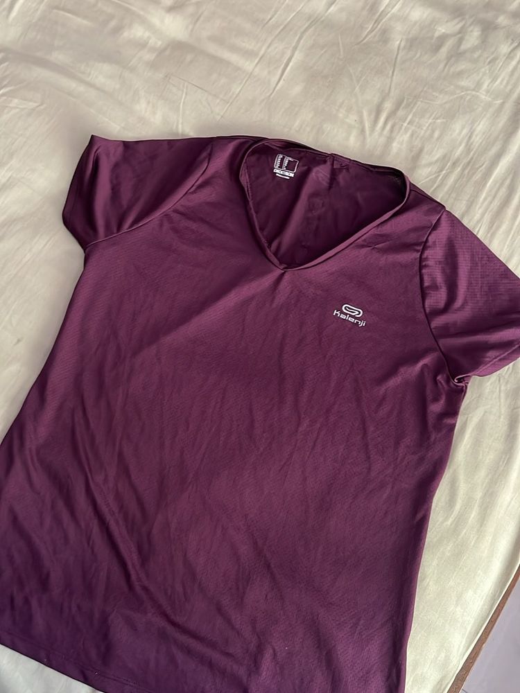 Women's Purple Workout Tee