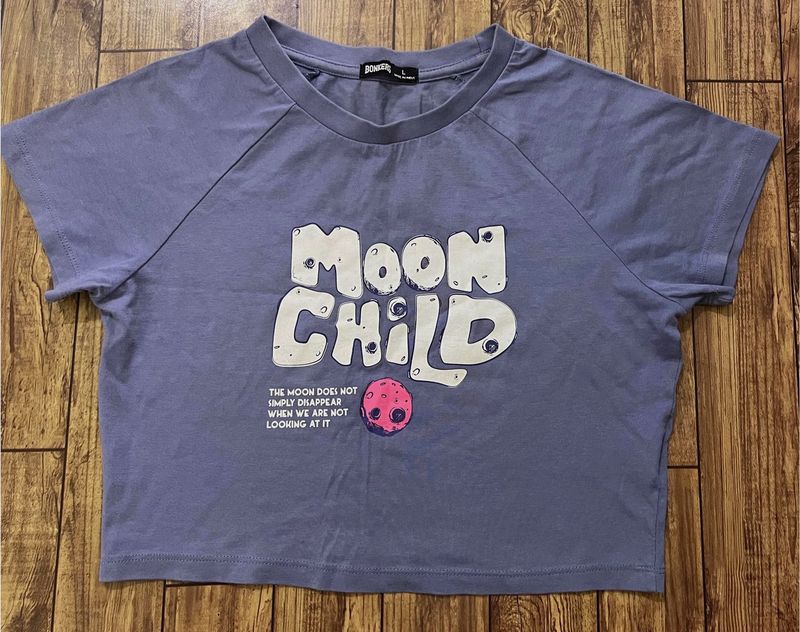 Bonkers Moon Child Graphic Crop Top