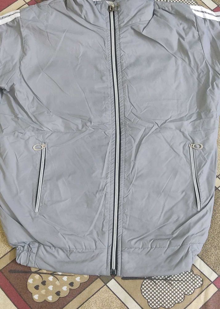 Lightweight Grey Track Jacket