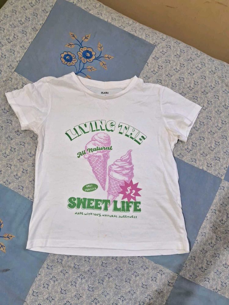 Cute Ice Cream Graphic T-Shirt