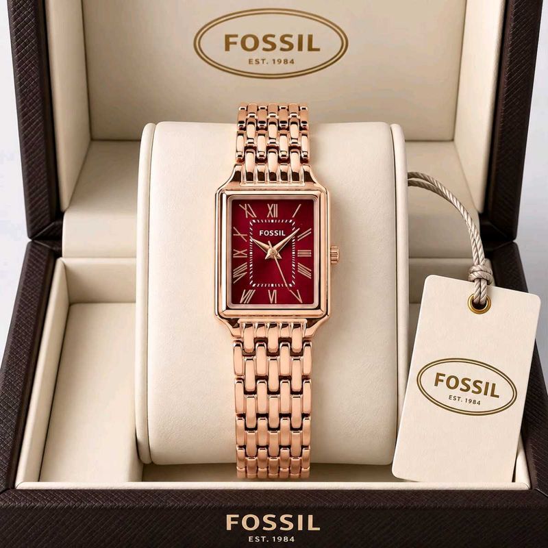 FOSSIL WOMEN’S WATCH – ELEGANT BURGUNDY GLAMOUR WI