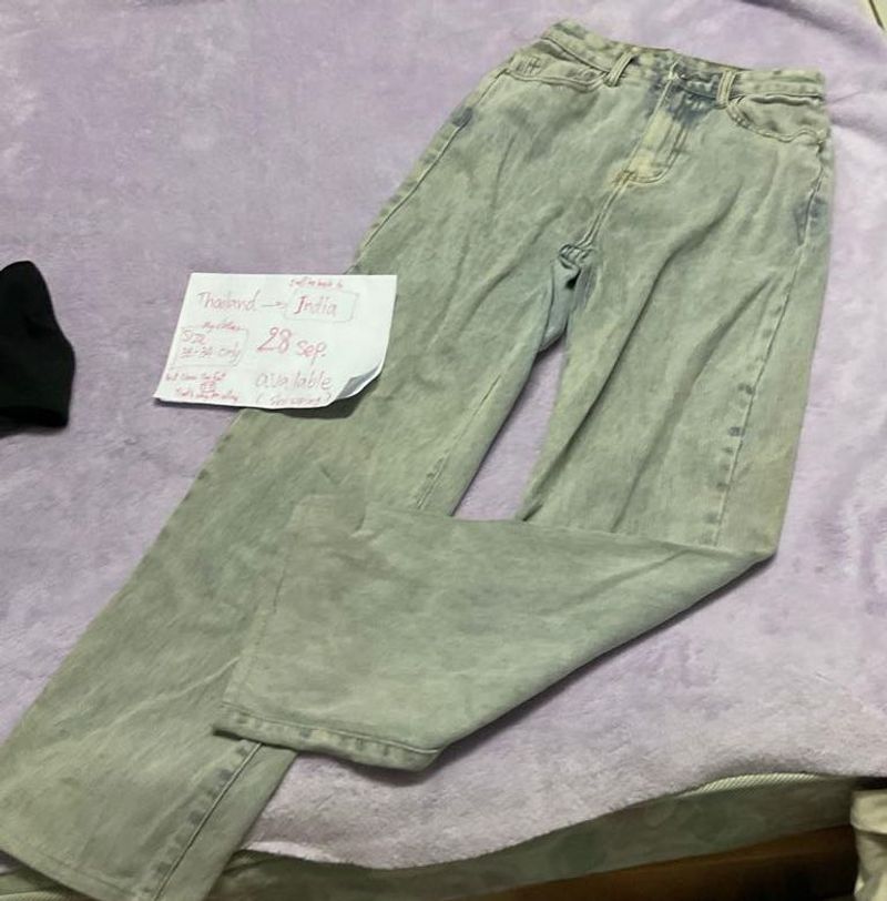 Light Wash Wide Leg Jeans long 41