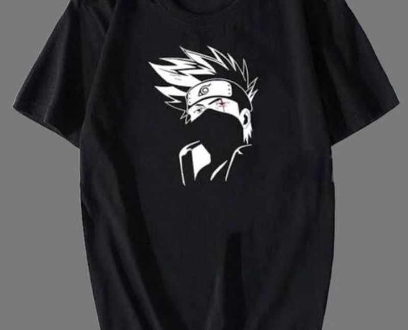 Cool Kakashi Anime Graphic T-Shirt