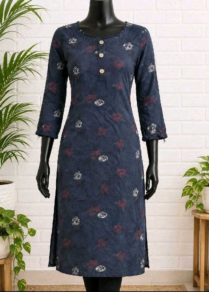 Stylish Blue Printed Kurta