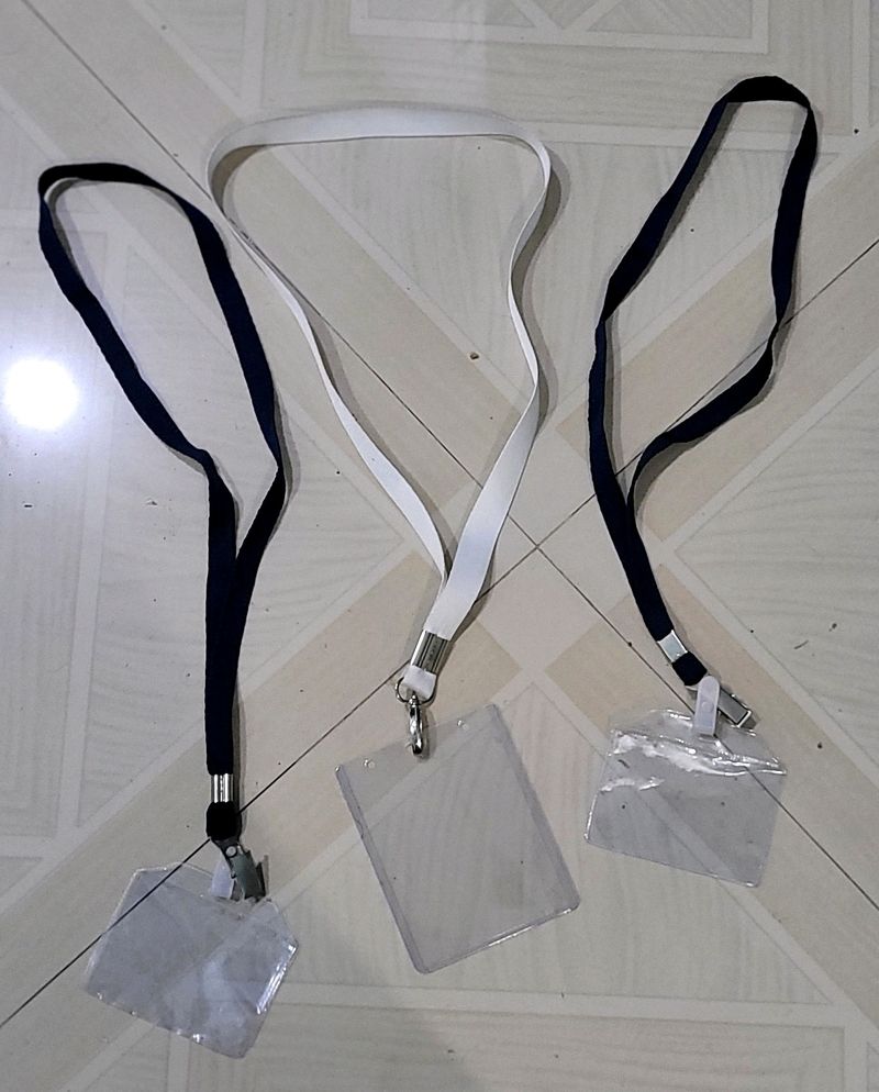 Pack 3 ID Card Holder Key chain